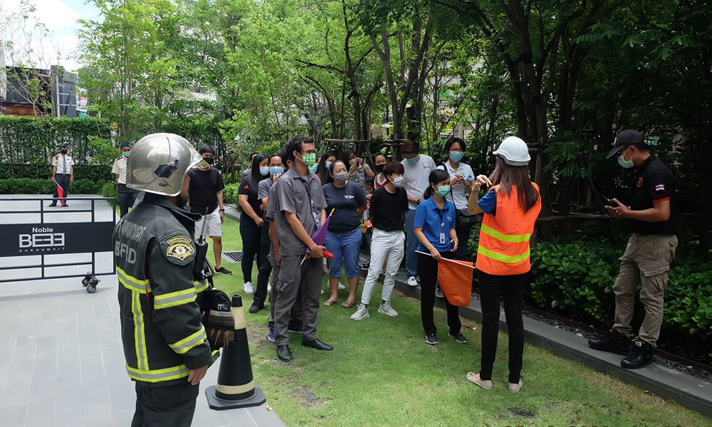 Fire-drill-2020-–-Noble-BE33-Juristic-Person